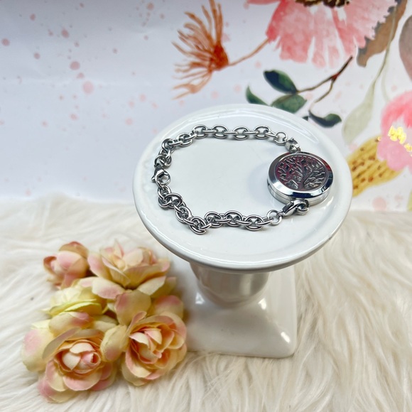 Stainless Steel Hollow Tree Of Life Pattern Round
Unisex Bracelet - Picture 6 of 9